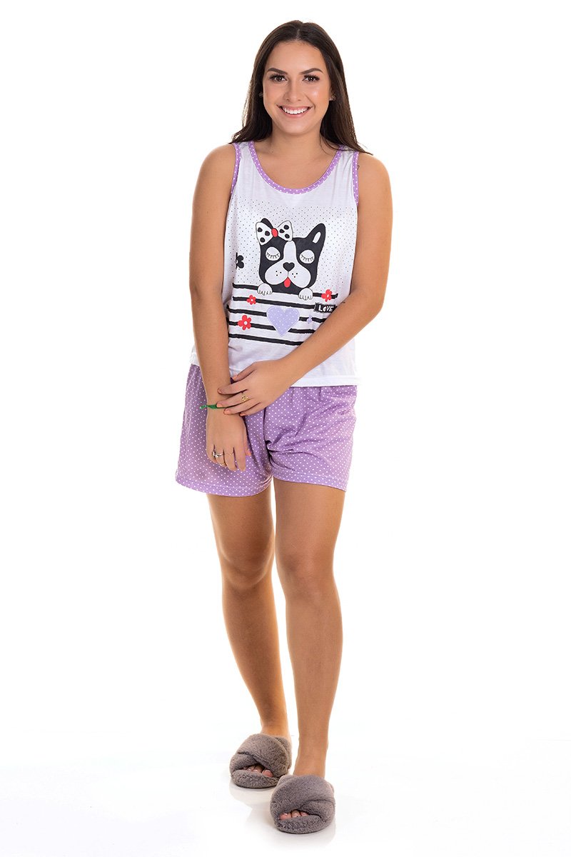 pijama feminino cachorro laco lilas jc254 1 1