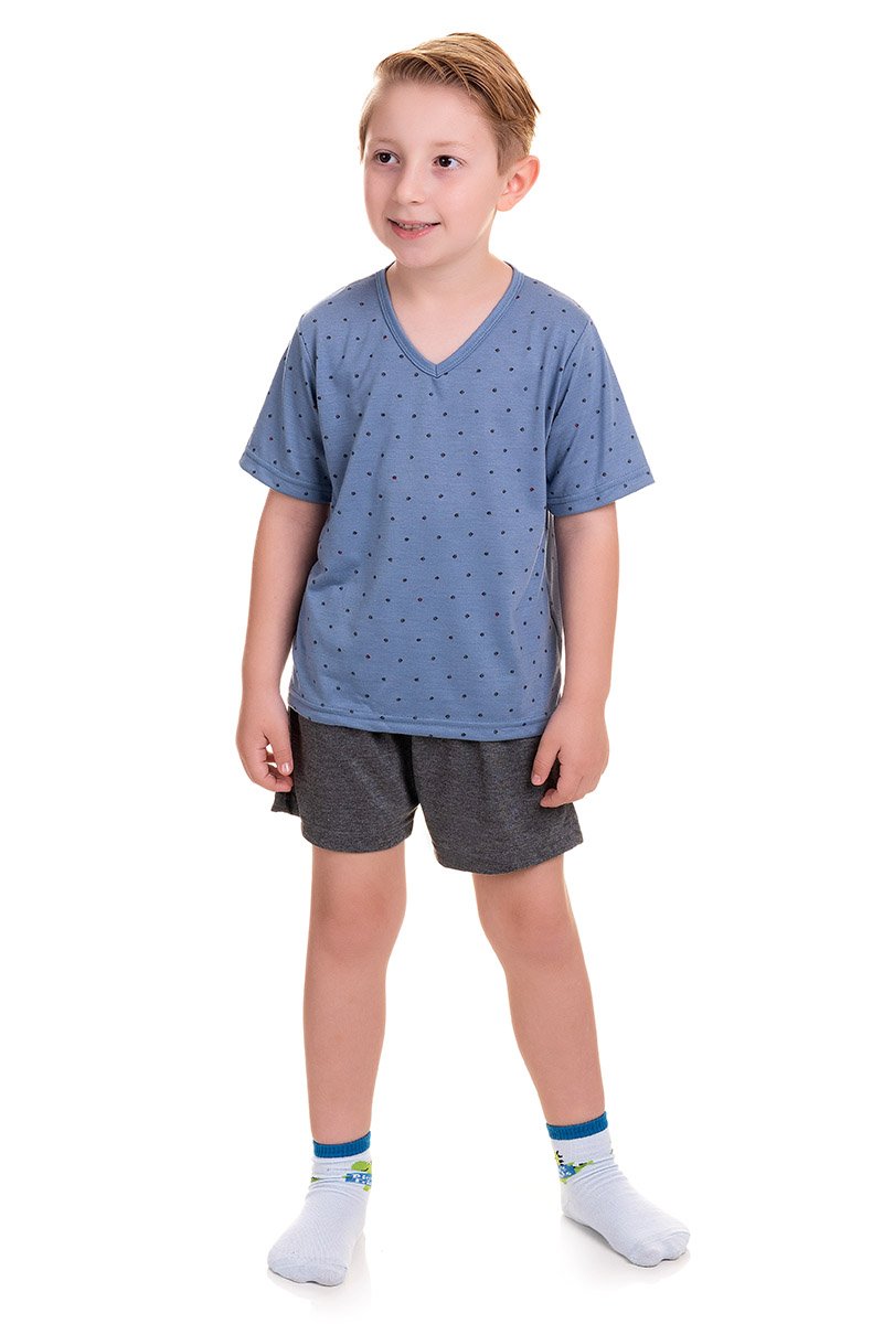 pijama infantil masculino azul iz6469 1