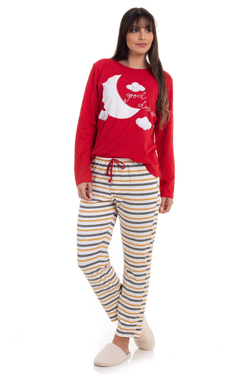 pijama feminino good dreams vermelho toy274 43 2