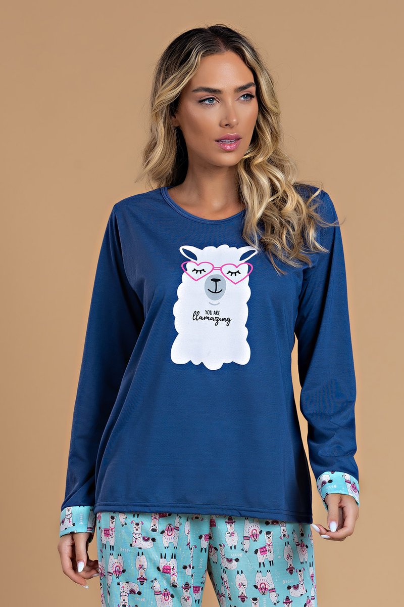 pijama feminino lhama marinho jc07 40 1