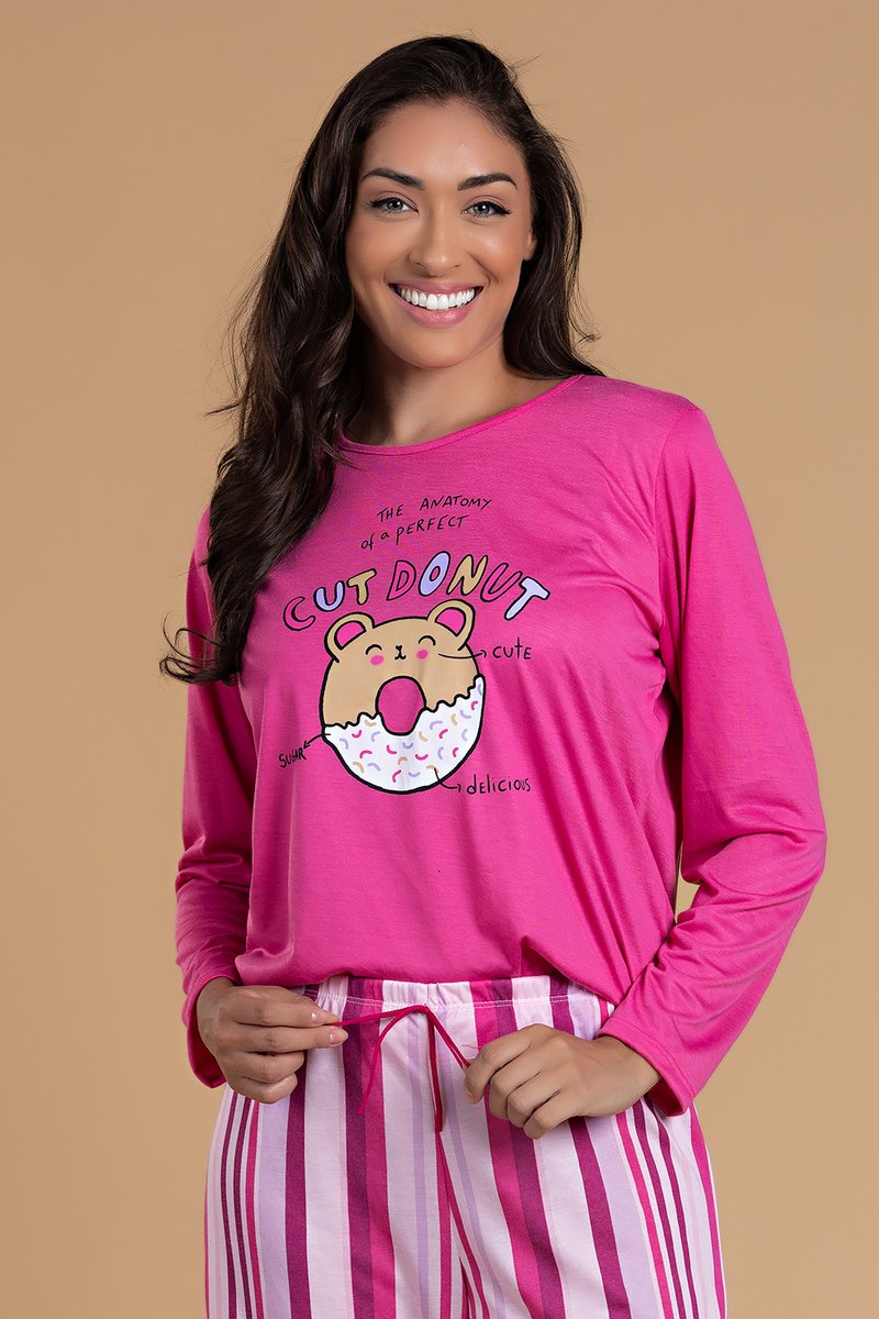 pijama feminino cut donut pink toy7023 13 1