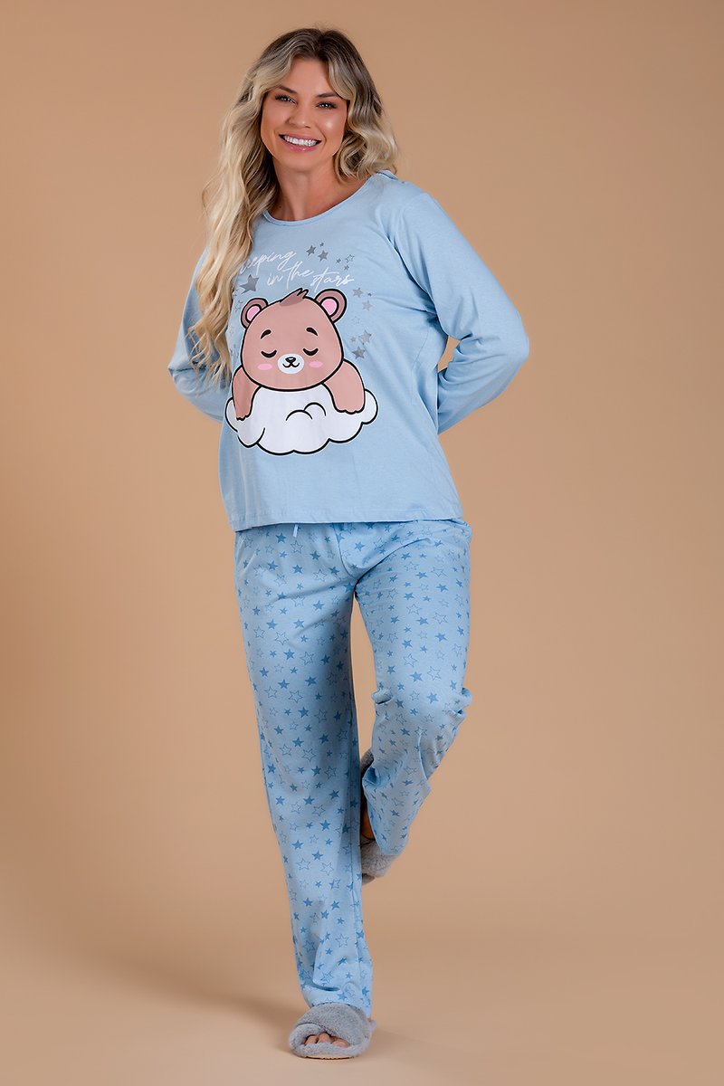pijama feminino ursinho nuvem toy397 1