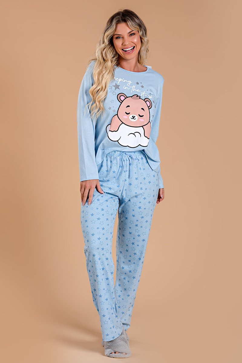 pijama feminino ursinho nuvem toy397 5
