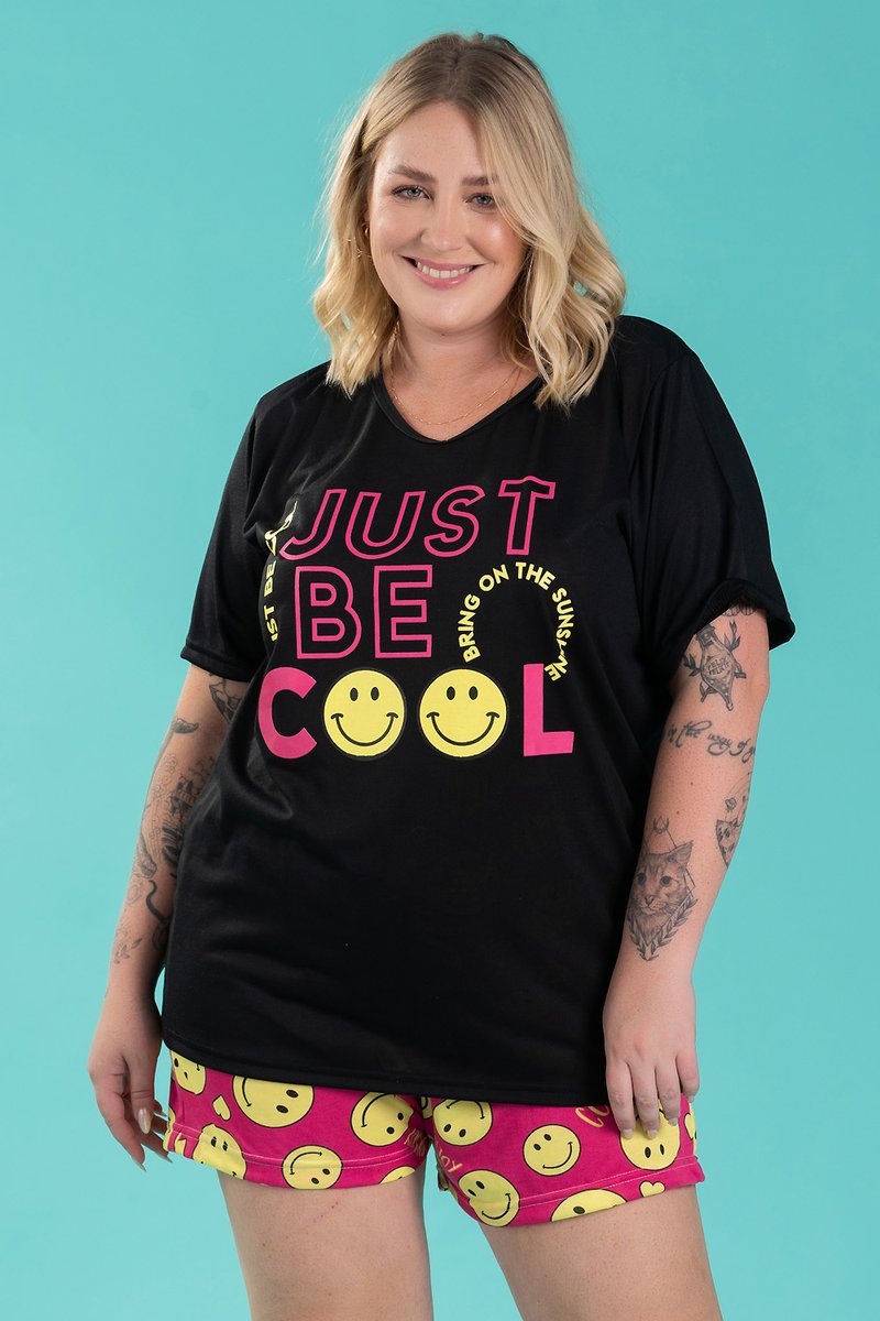 pijama feminino plus size just be cool jc284 16 1